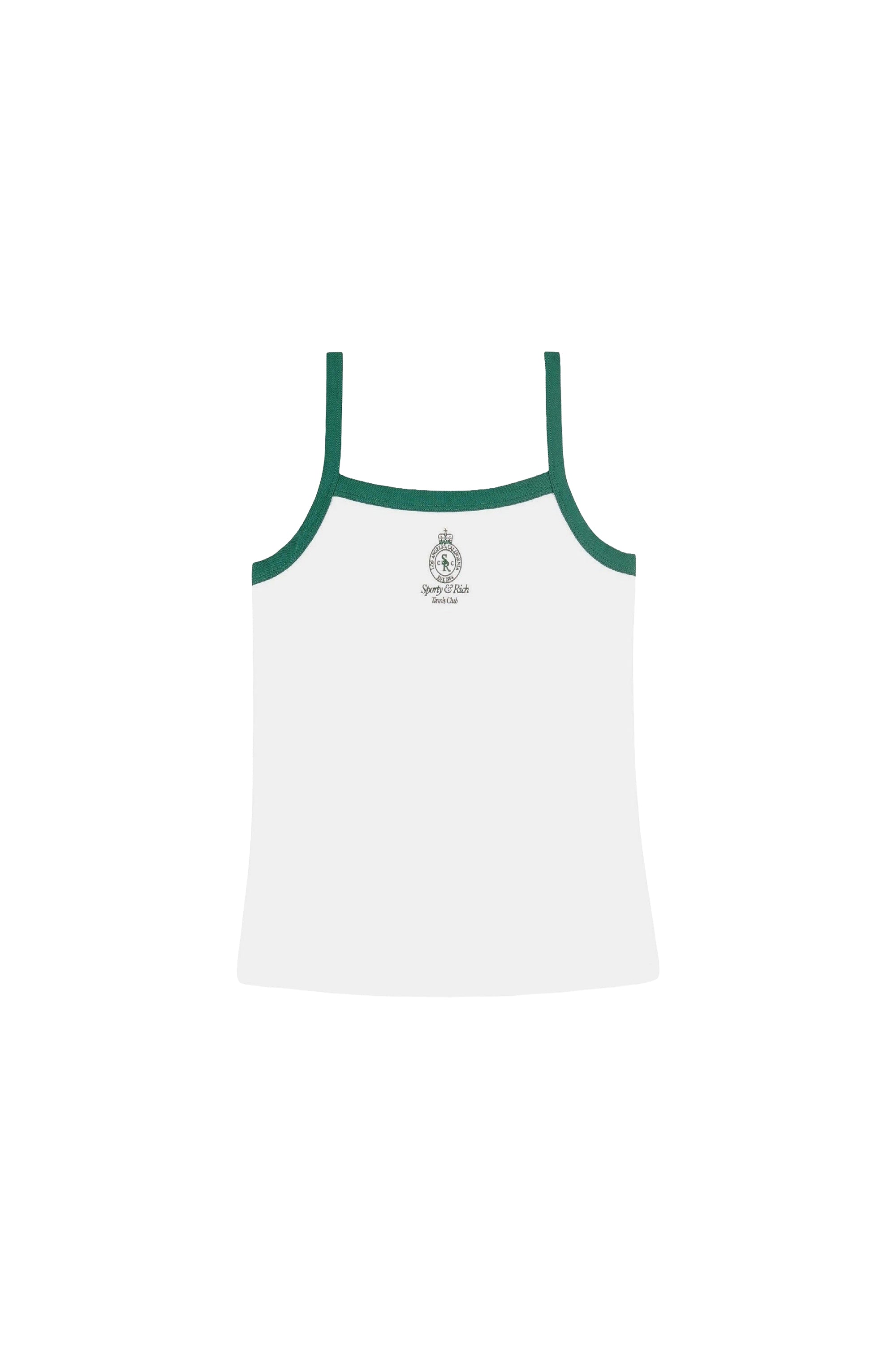 Débardeur Crown Tennis à liseré - Blanc & Alpine