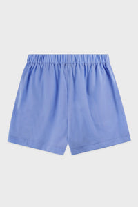 Crown Tennis Poplin Short - Flax blue