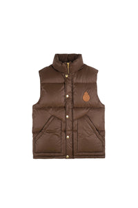 Doudoune sans manches avec logo - Chocolate