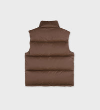 Doudoune sans manches avec logo - Chocolate
