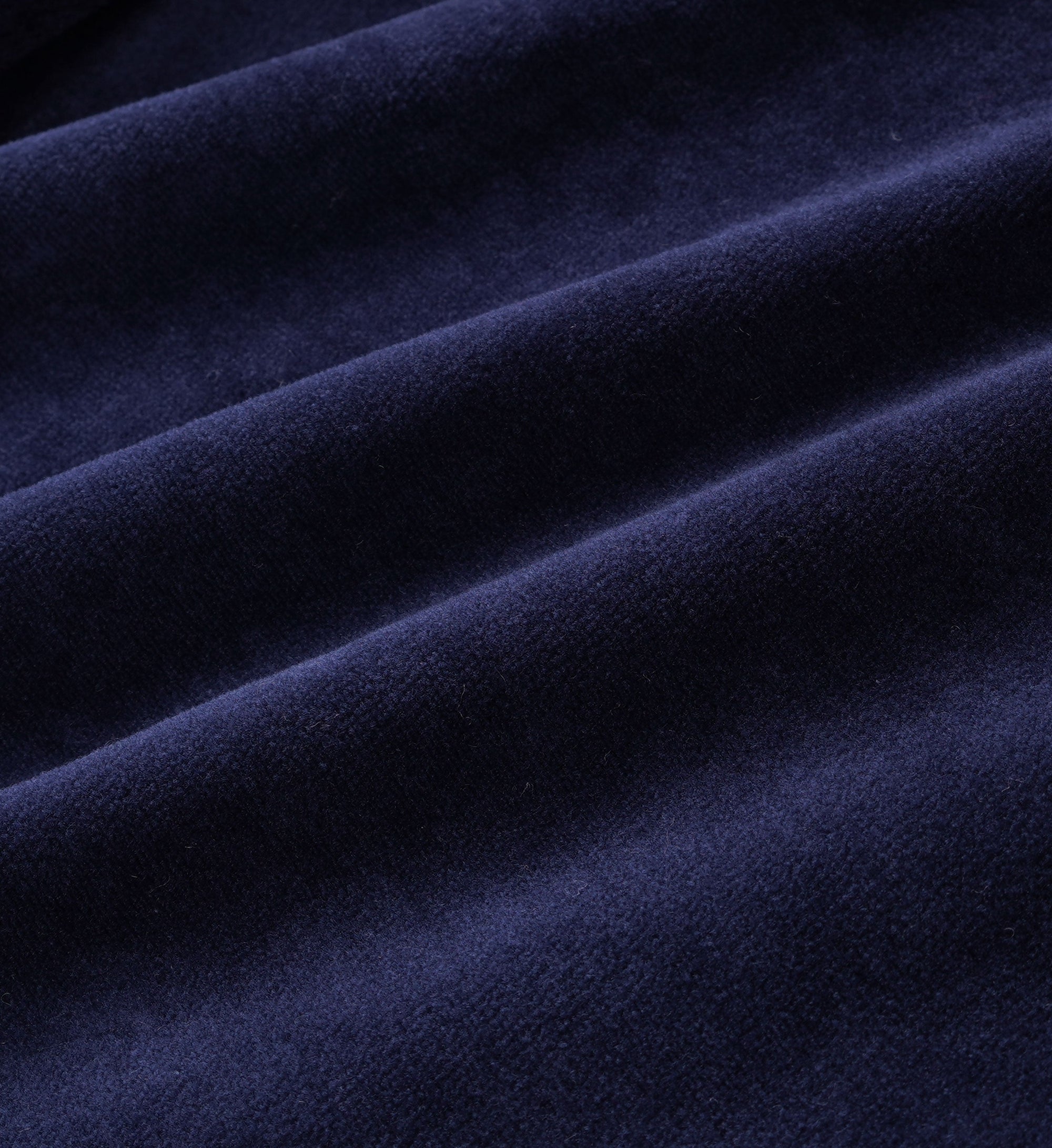 Crown Velour V-Neck - Navy & Cream