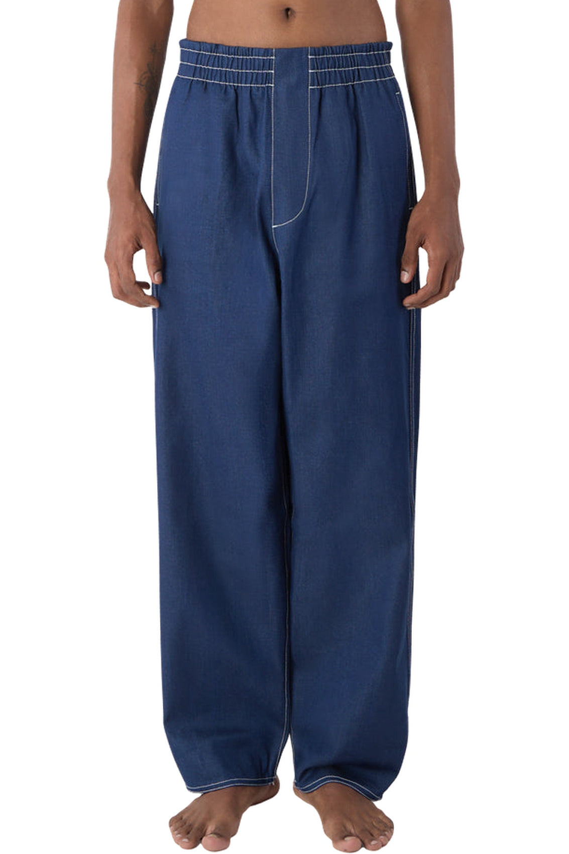 Elastic trousers - Blue