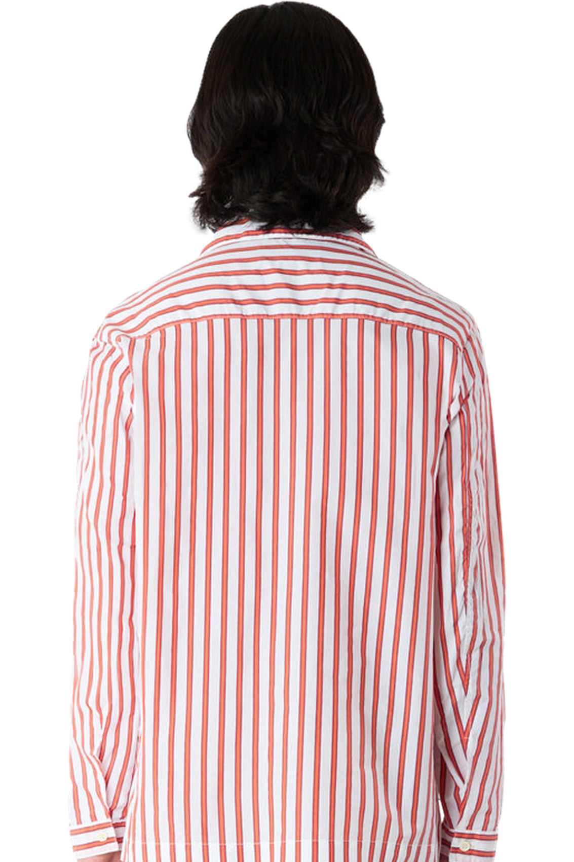 Silk striped shirt - Cream & Red