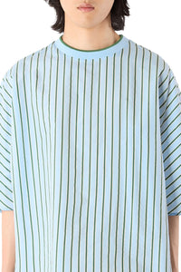 Silk T-shirt - Green & Blue