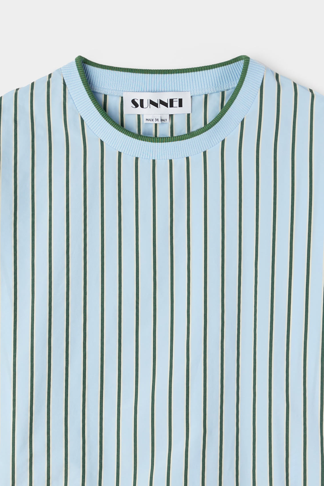 Silk T-shirt - Green & Blue