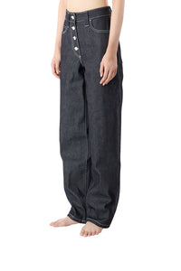 Classic button trousers - Dark Navy