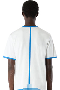 Classic contrast T-shirt - White & Dark Navy