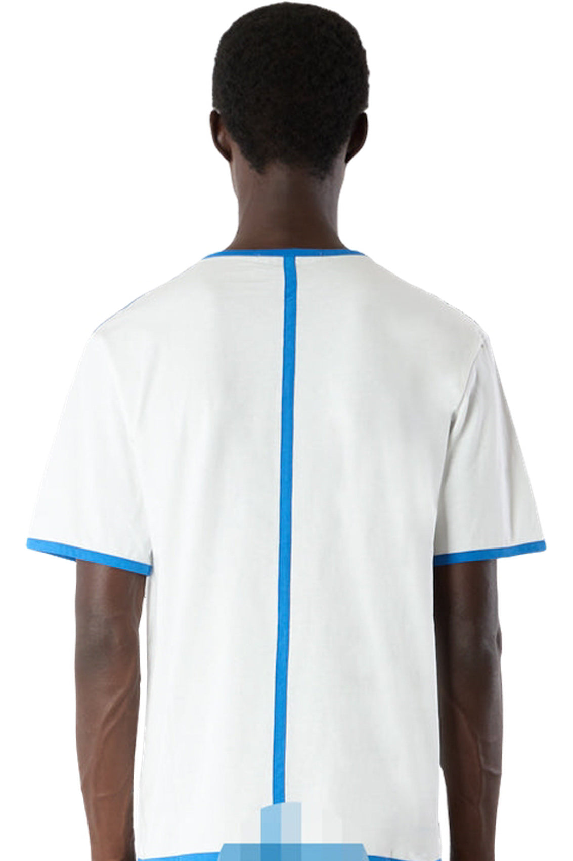 Classic contrast T-shirt - White & Dark Navy