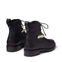 Cruz leather boots - Black & White
