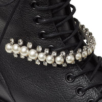 Cruz leather boots - Black & White