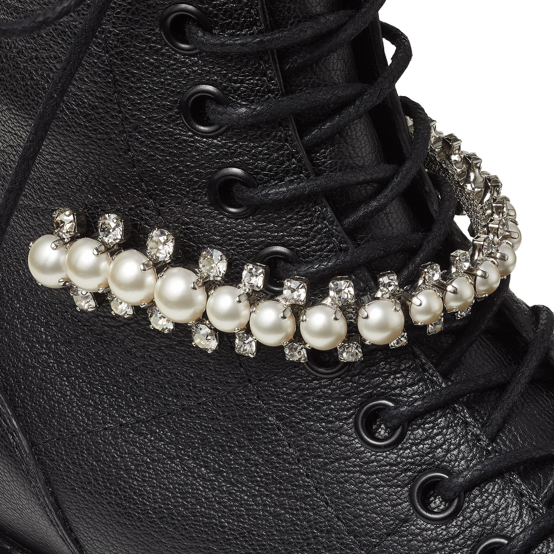 Cruz leather boots - Black & White