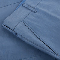 Short cargo chiné en lin - Bleu