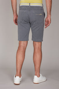 Short à ceinture élastique - Gris