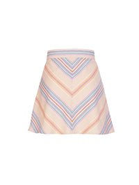 BASEPLUS_Multicolor Pink SKIRT - Multicolor Pink