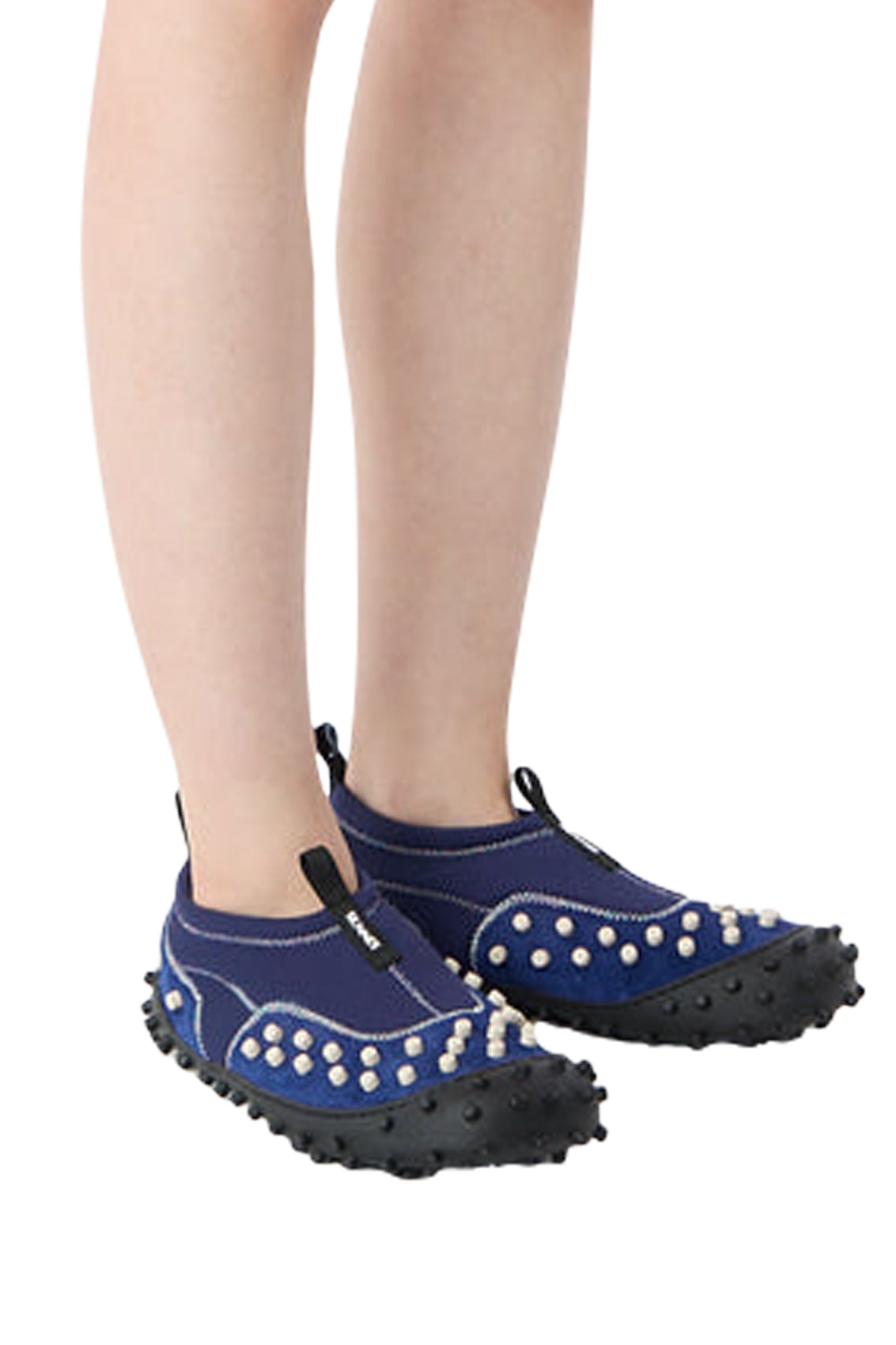 1000Chiodi slip-on sneakers in leather - Navy
