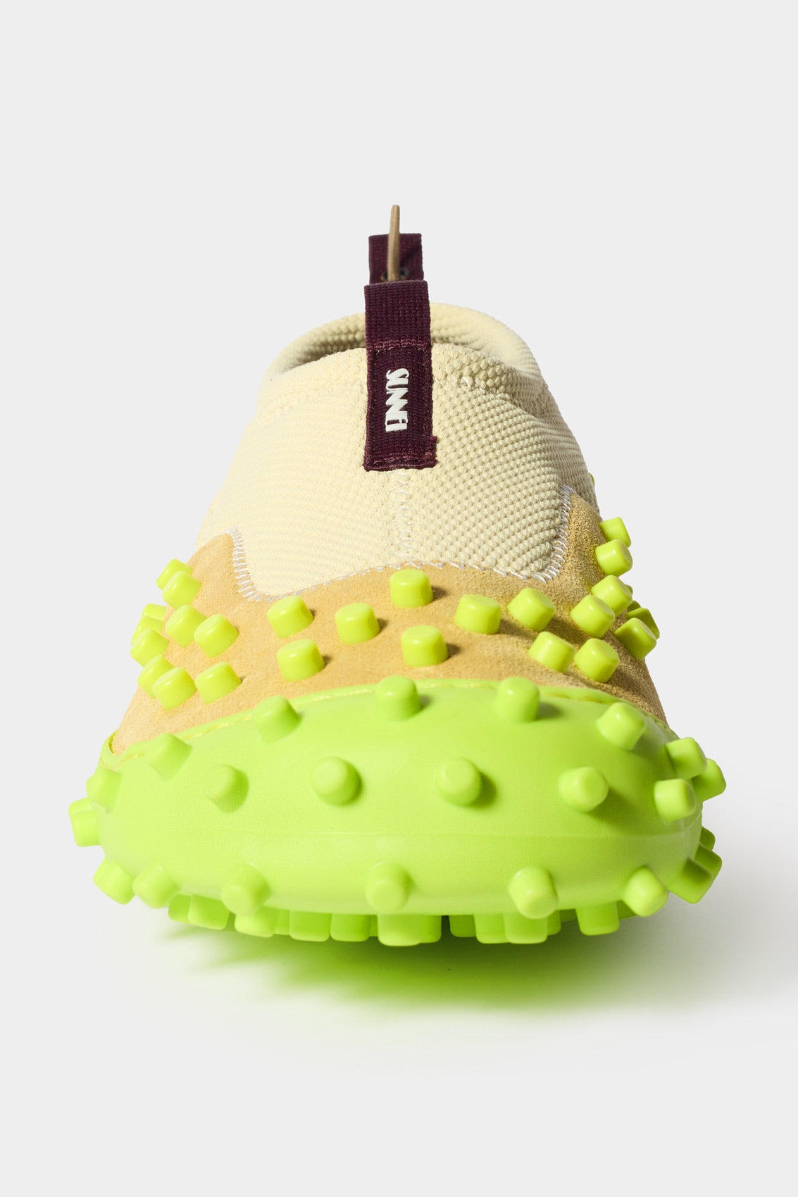 1000Chiodi slip-on sneakers in leather - Yellow