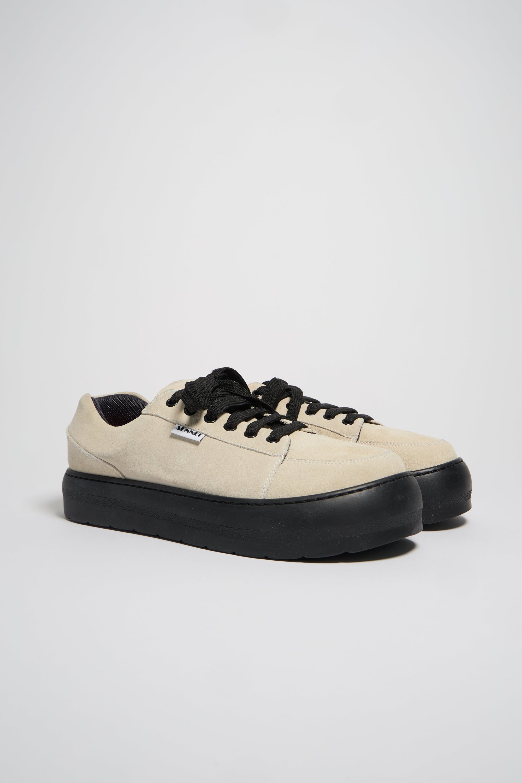 Rêveur sneakers in leather - Cream & Black