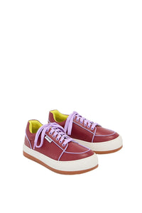 Rêveur leather sneakers - Bordeaux