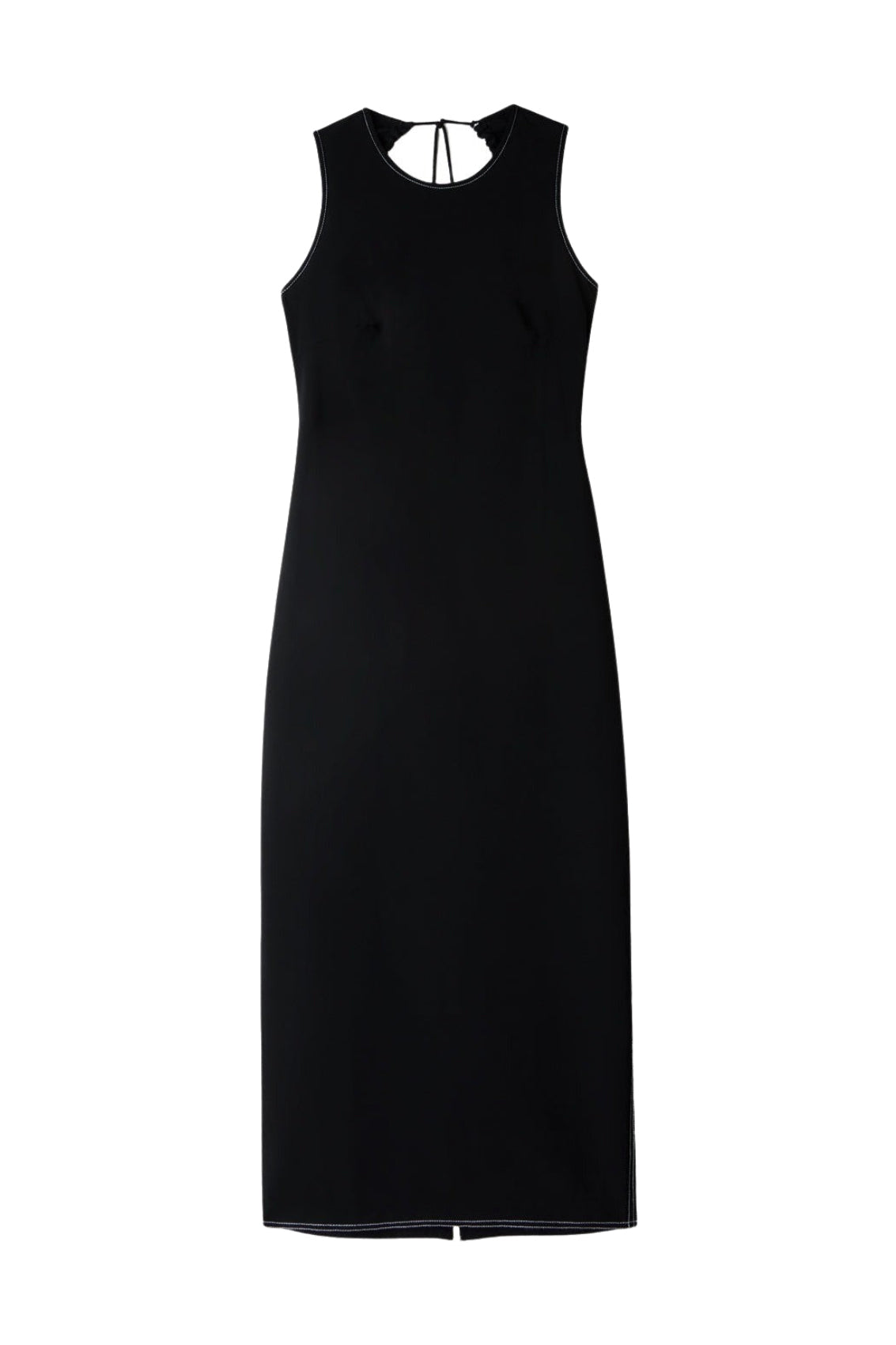 Buco midi dress in wool blend - Black