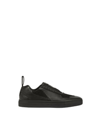 Sneakers avec Cheval cabré en cuir - Nero