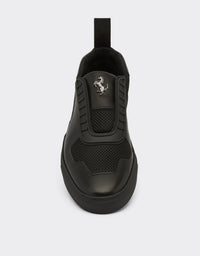 Sneakers avec Cheval cabré en cuir - Nero