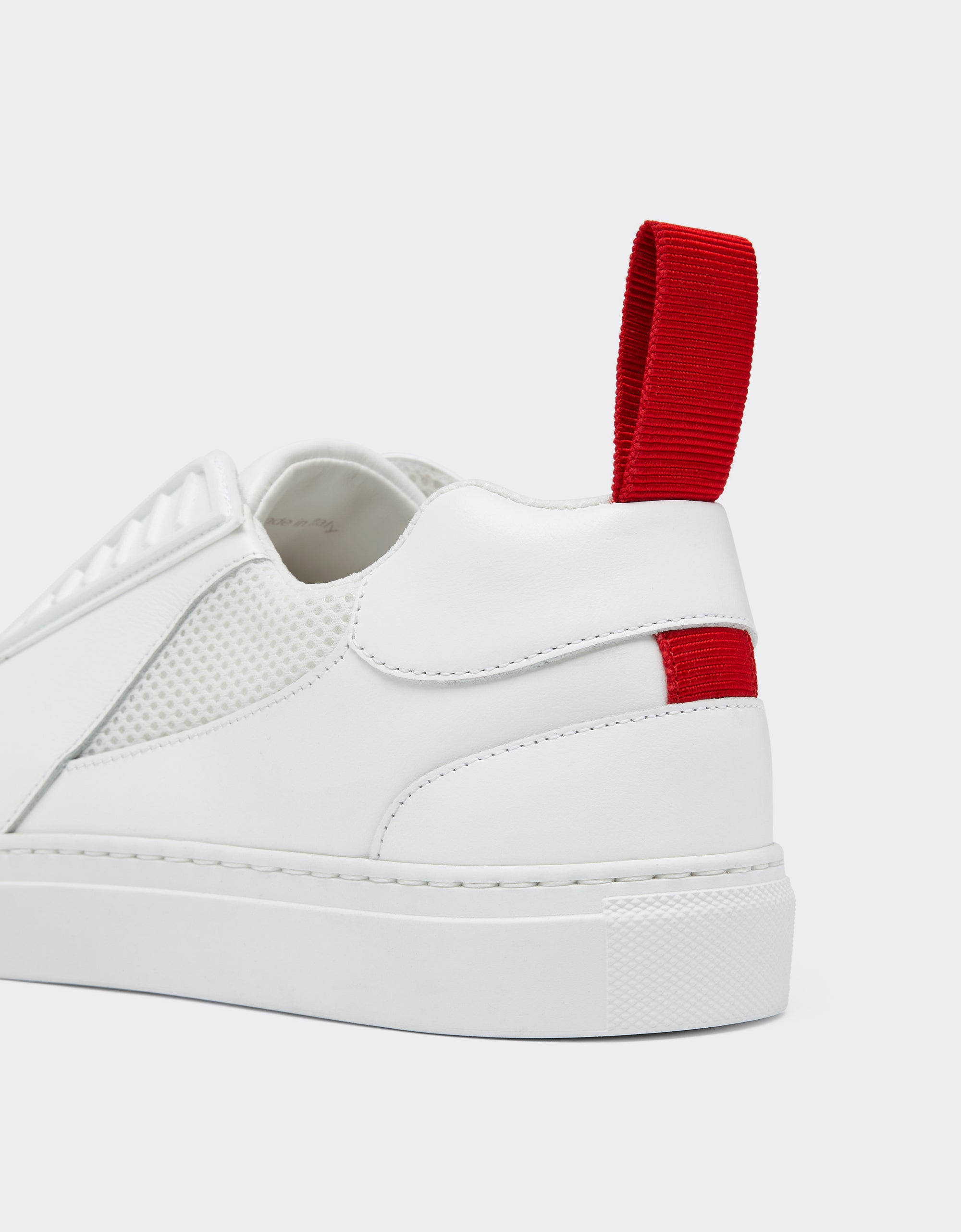 Sneakers avec Cheval cabré en cuir - Bianco