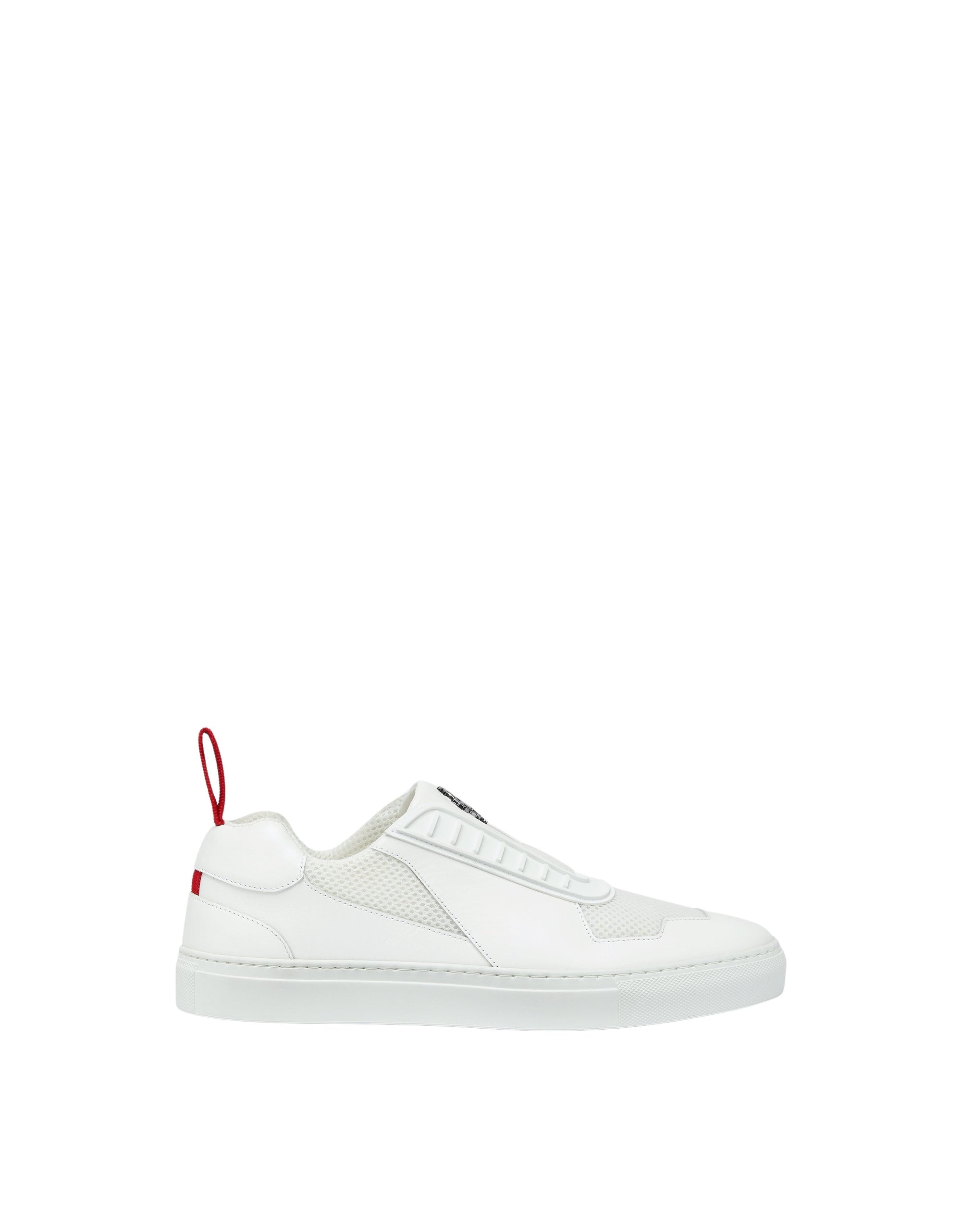 Sneakers avec Cheval cabré en cuir - Bianco
