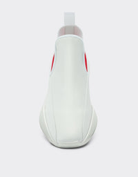 Sneakers unisexe bicolores en cuir - Bianco