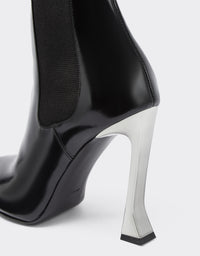 Bottines en cuir brossé - Nero