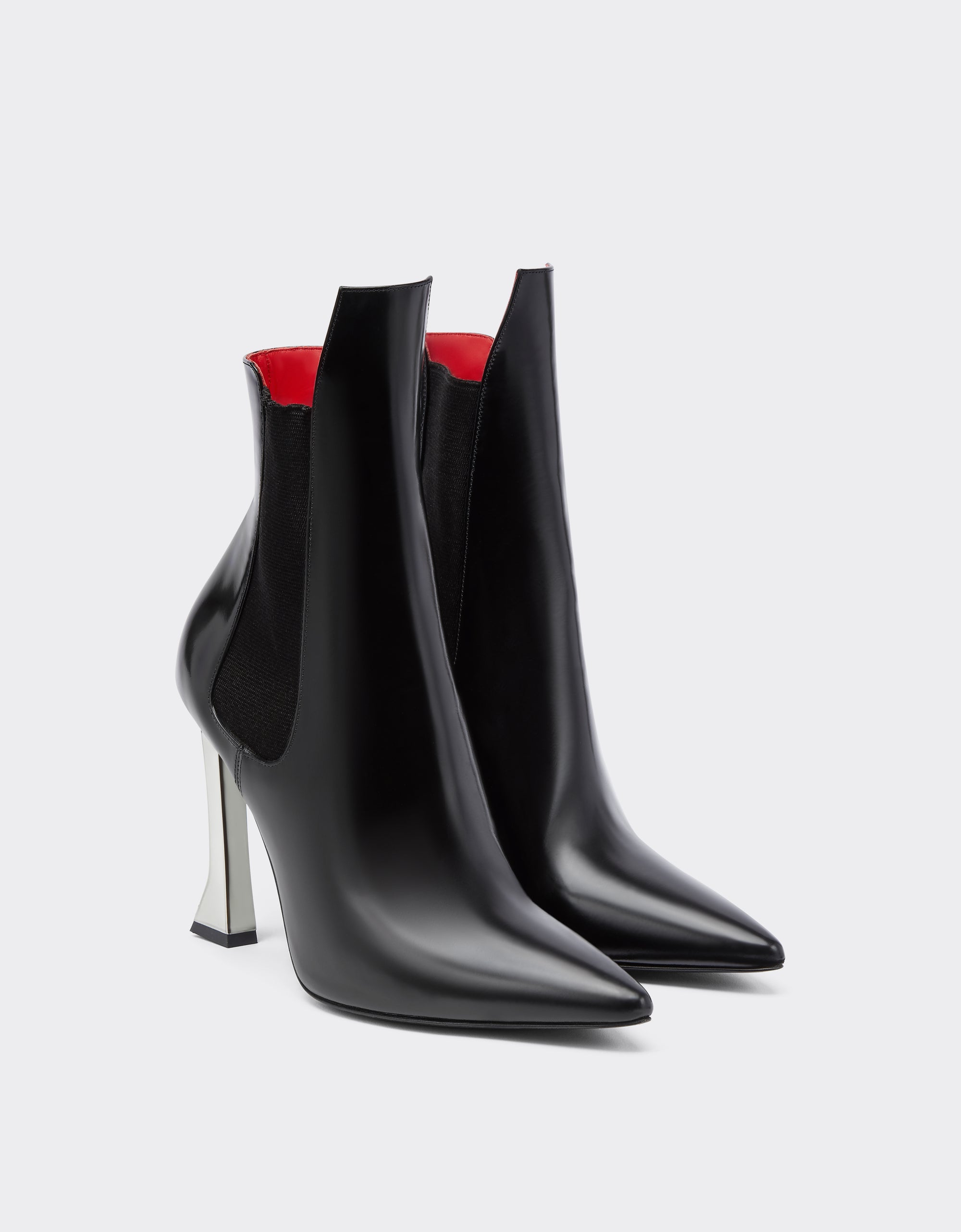 Bottines en cuir brossé - Nero