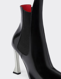 Bottines en cuir brossé - Nero