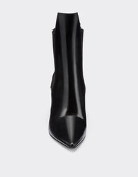 Bottines en cuir brossé - Nero