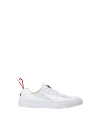 Sneakers avec Cheval cabré en cuir - Bianco