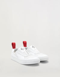 Sneakers avec Cheval cabré en cuir - Bianco