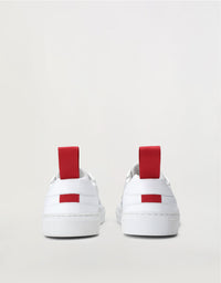 Sneakers avec Cheval cabré en cuir - Bianco