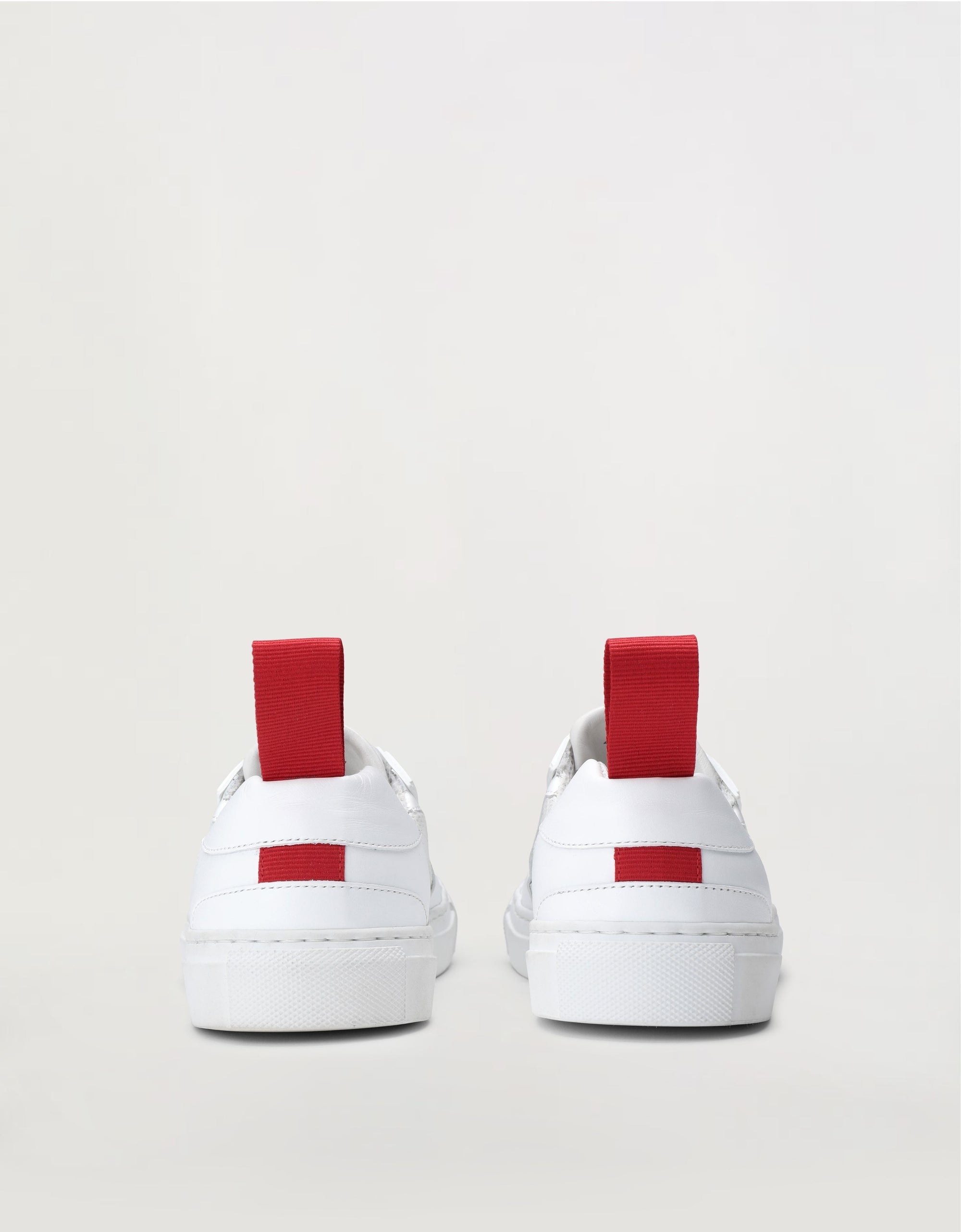 Sneakers avec Cheval cabré en cuir - Bianco