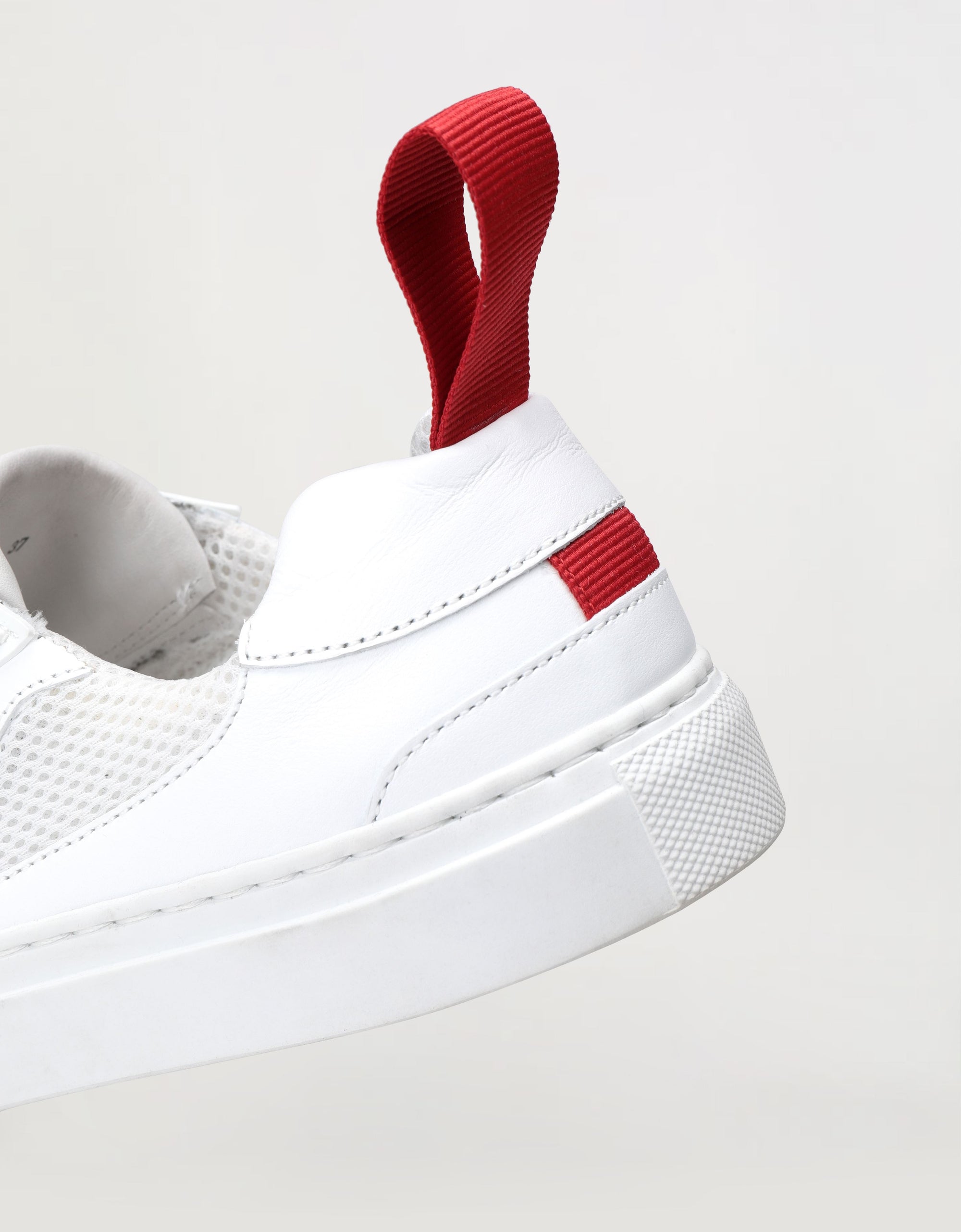 Sneakers avec Cheval cabré en cuir - Bianco