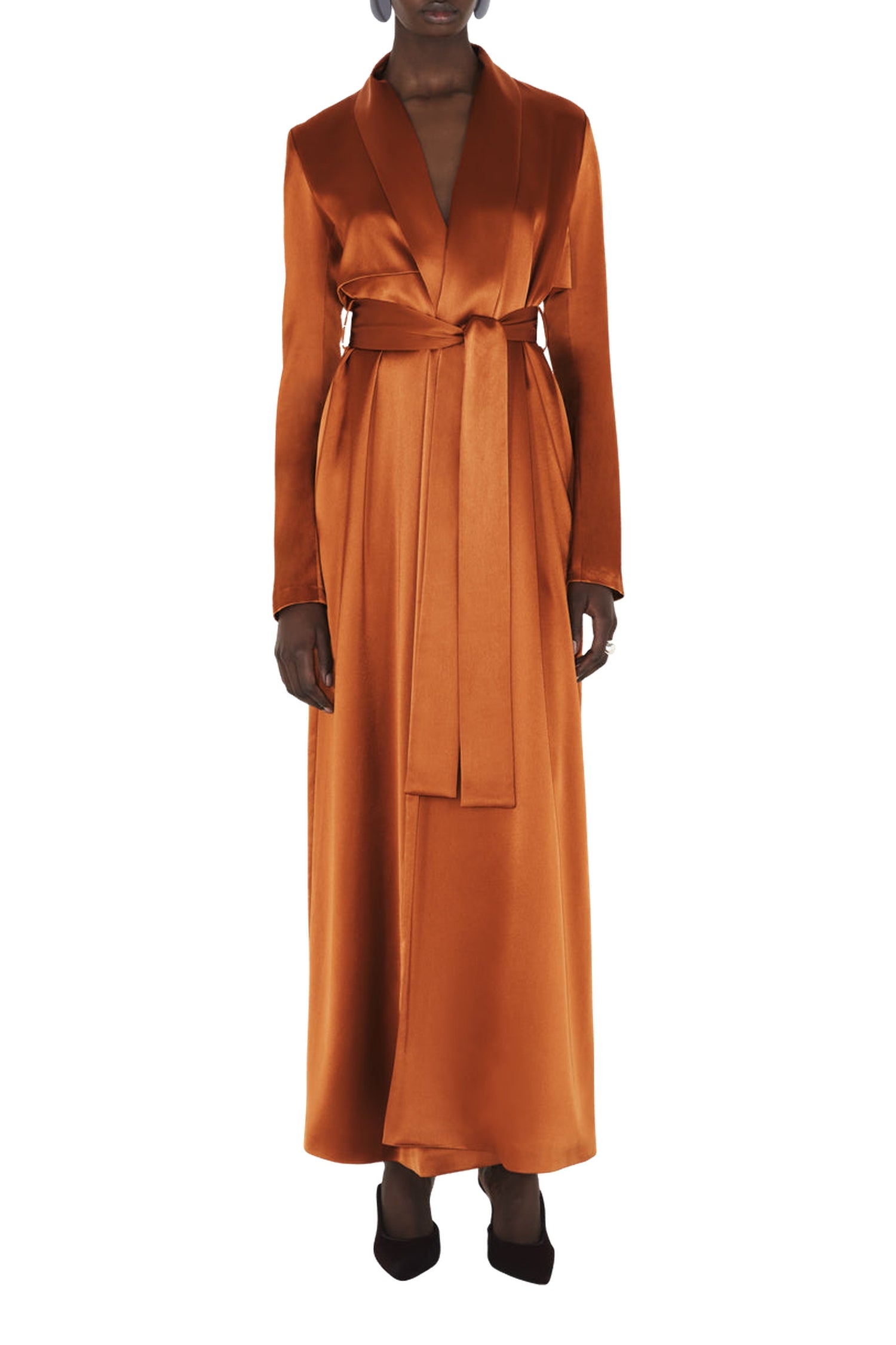 Trench-coat en satin - Brandy