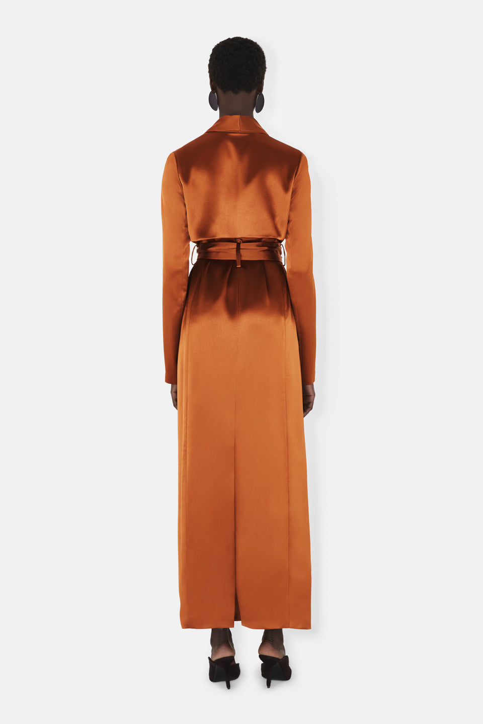 Trench-coat en satin - Brandy
