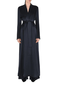 Satin trench coat - Midnight