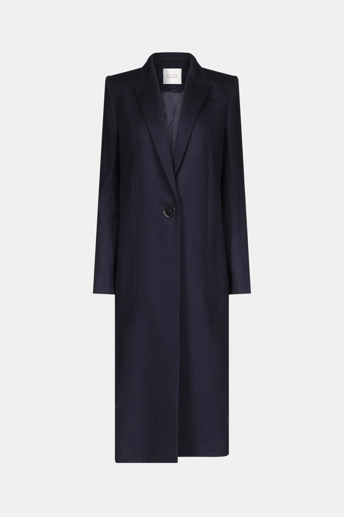 Cropped Boyfriend Coat - Midnight