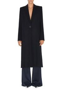 Cropped Boyfriend Coat - Midnight