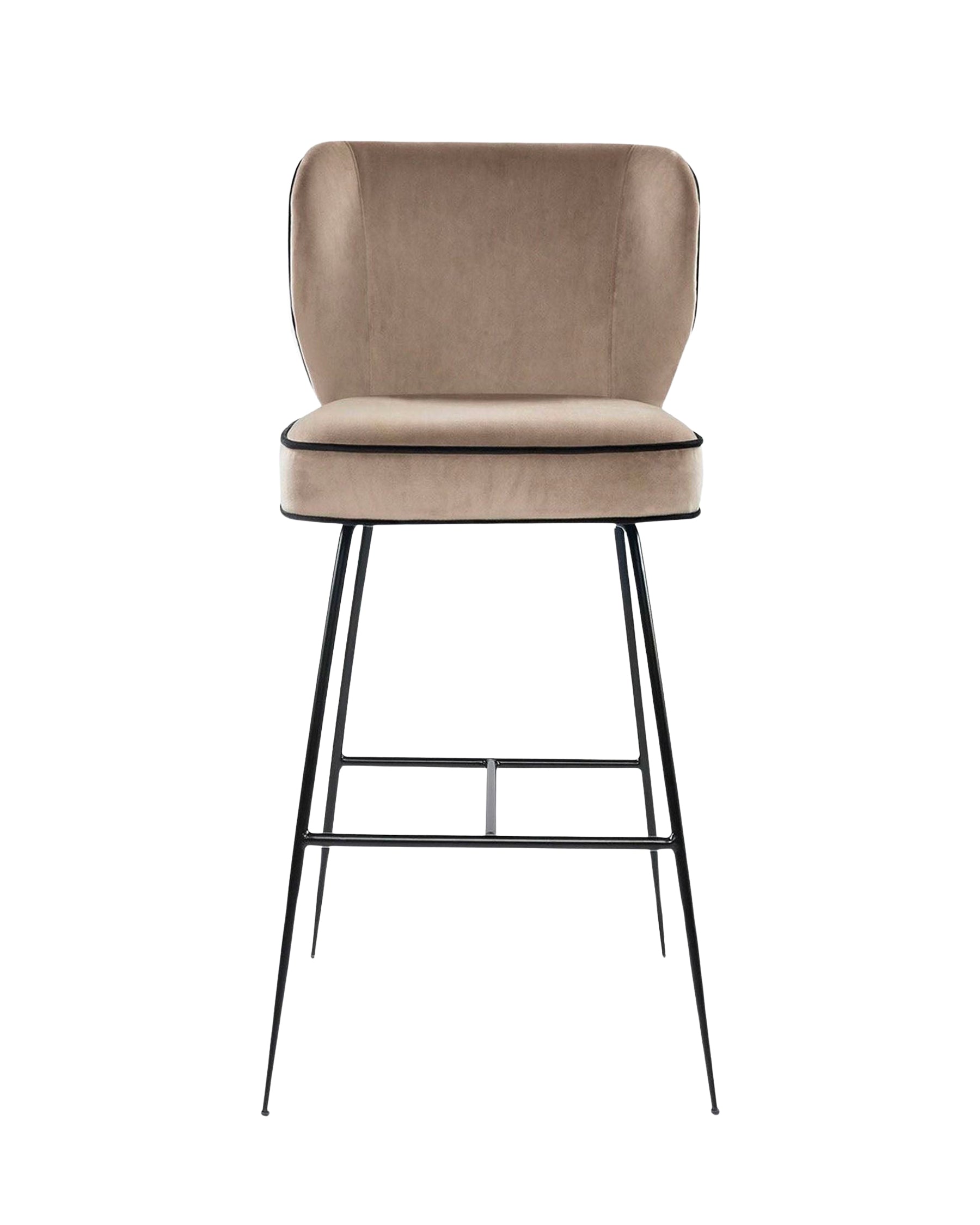Tabouret de bar design Wayne - Taupe