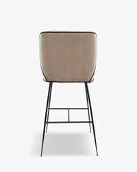 Tabouret de bar design Wayne - Taupe