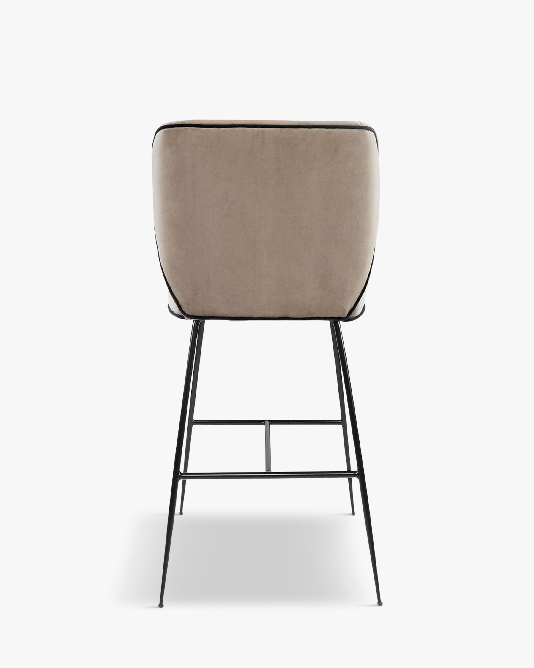 Tabouret de bar design Wayne - Taupe