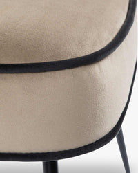 Tabouret de bar design Wayne - Taupe