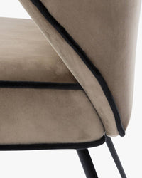 Tabouret de bar design Wayne - Taupe