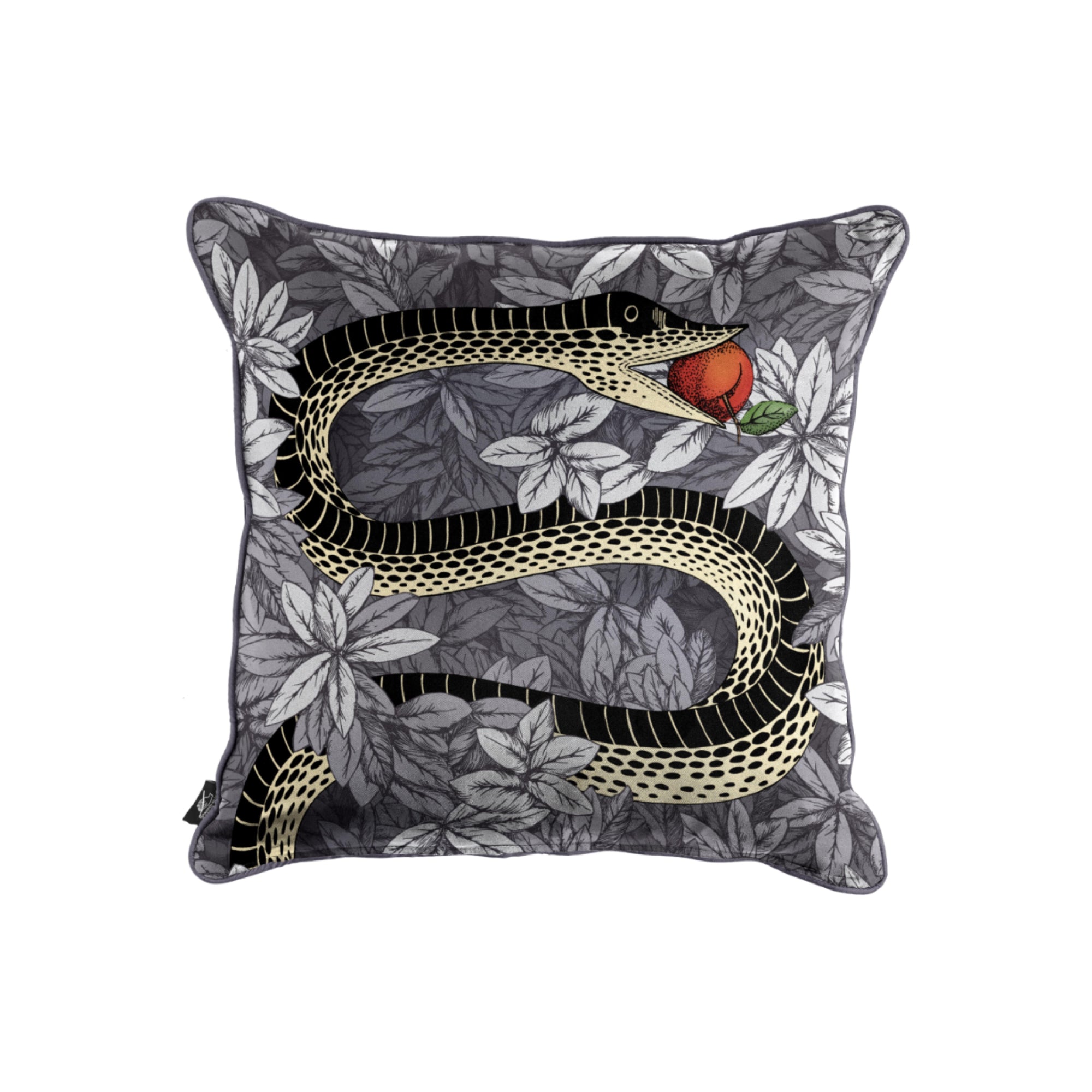 Peccato Originale silk cushion - Grey