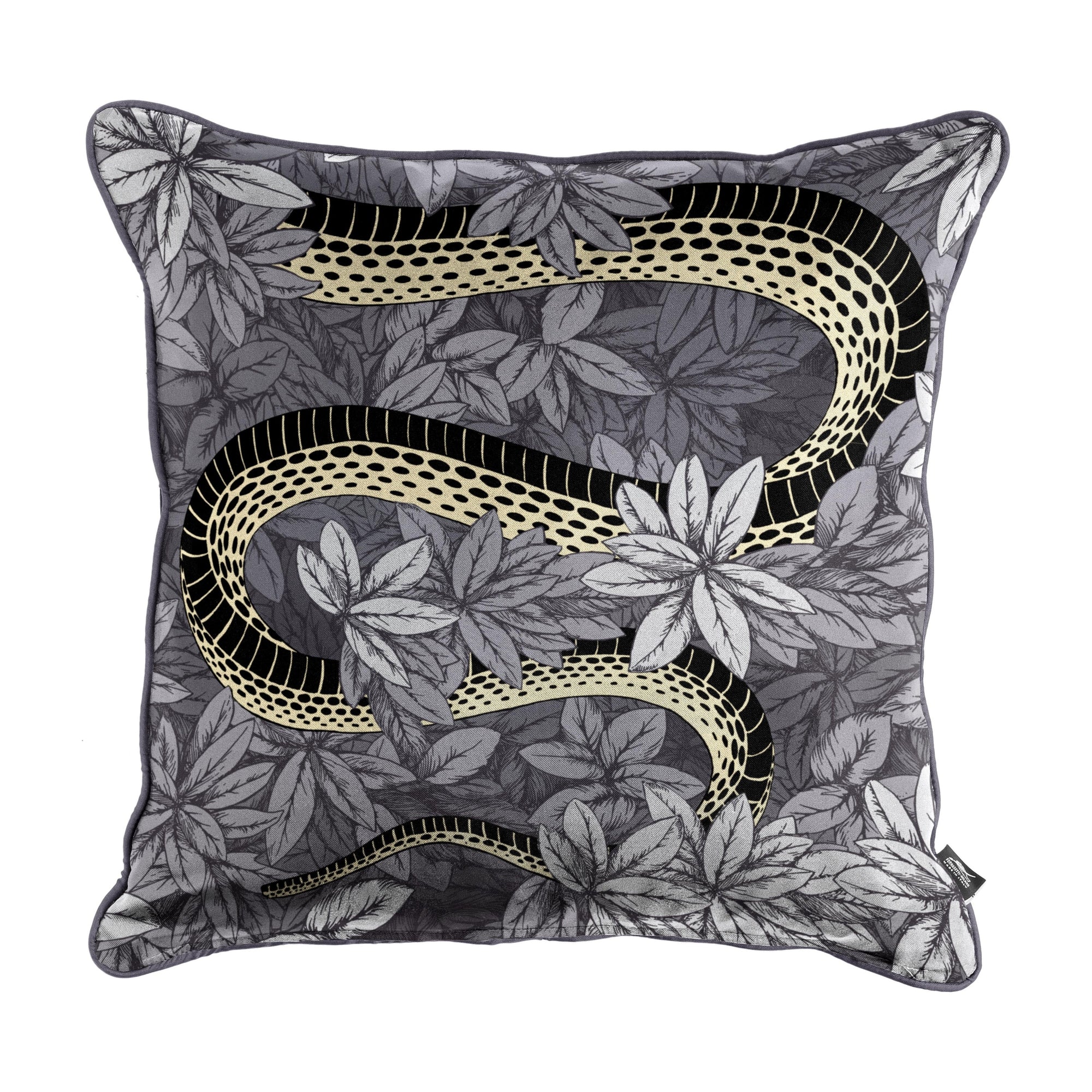 Peccato Originale silk cushion - Grey