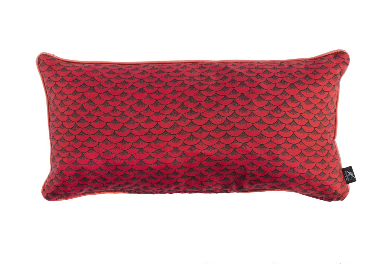 Sardine silk cushion - Red